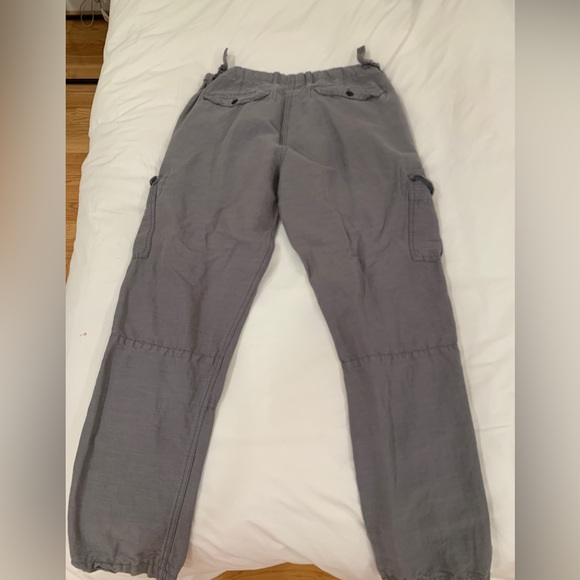 Designer Michael Bastian gray cargo linen/cotton pants. Size 36 - Picture 2 of 6